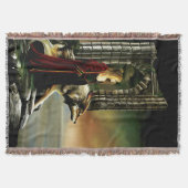 Wolf Fantasy Blonde Sorceress Decke (Vorderseite)