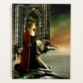 Wolf Fantasy Blonde Sorceress Planer (Vorderseite)