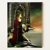 Wolf Fantasy Blonde Sorceress Planer (Rückseite)