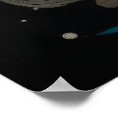 Wolf Farbenfrohe Tiere verzaubern Abstrakt Poster (Ecke)