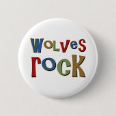 Wolf-Felsen Button (Vorderseite)