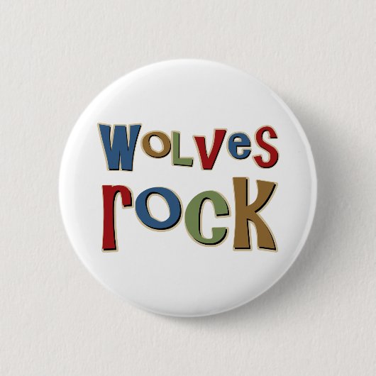 Wolf-Felsen Button (Vorderseite)