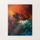 Wolf Feuer und Eis Puzzle (Vertikal)