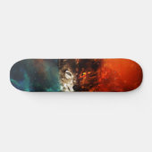 Wolf Feuer und Eis Skateboard (Horizontal)