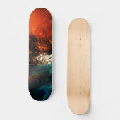 Wolf Feuer und Eis Skateboard (Vorderseite)