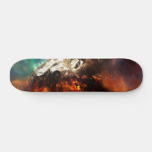 Wolf Feuer und Eis Skateboard (Horizontal)