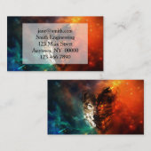 Wolf Feuer und Eis Visitenkarte (Vorne/Hinten)