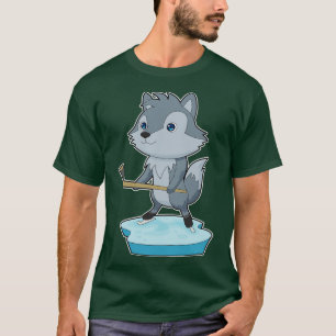 Wolf Field Hockey Hockey Stick Sports T-Shirt