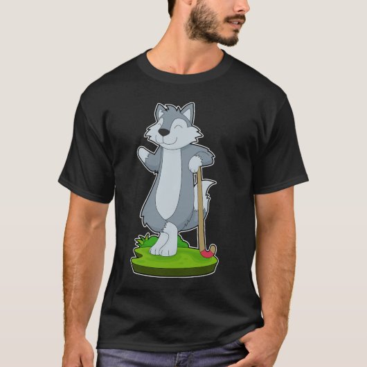 Wolf Field Hockey Hockey-Stick T-Shirt (Vorderseite)