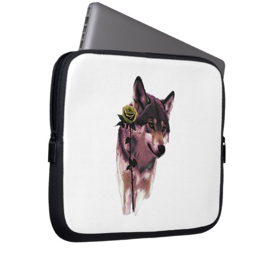 Wolf Five: Laptopschutzhülle (Vorne Rechts)