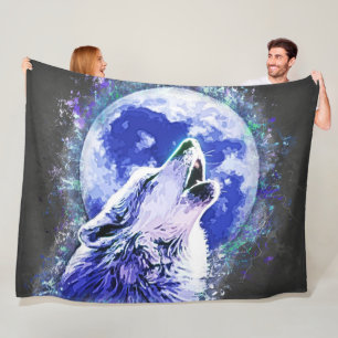 Wolf Fleece Blanket
