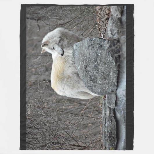 Wolf Fleecedecke (Vorderseite)