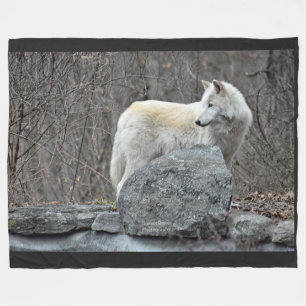 Wolf Fleecedecke