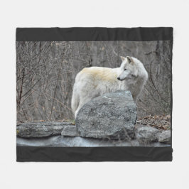 Wolf Fleecedecke