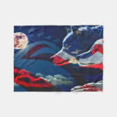 Wolf Fleecedecke (Vorderseite (Horizontal))