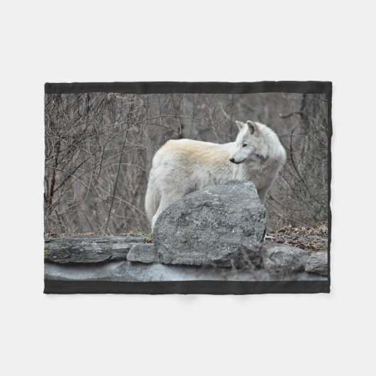 Wolf Fleecedecke (Vorderseite (Horizontal))