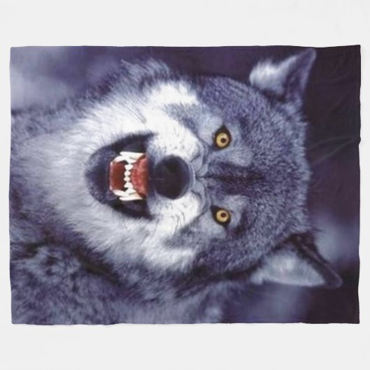 WOLF FLEECEDECKE (Vorderseite (Horizontal))