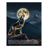 Wolf Folklore Poster (Vorderseite)