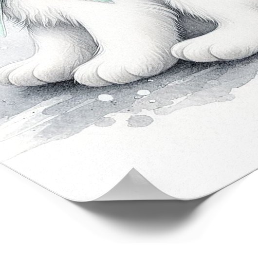 Wolf Forest Kinderzimmer Wall Art Poster (Ecke)