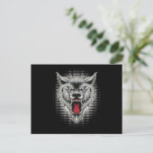 Wolf Forest Wolves Wildtier Moon Fun Tier Postkarte (Stehend Vorderseite)