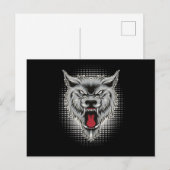Wolf Forest Wolves Wildtier Moon Fun Tier Postkarte (Vorne/Hinten)