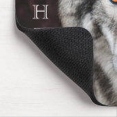 Wolf Foto Personalisierter Name Mousepad (Ecke)
