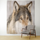 Wolf-Foto-süße Tier Wandteppich (Beispiel)