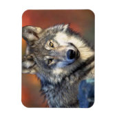 Wolf Fotograf Magnet (Vertikal)