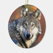Wolf-Fotografie Keramikornament (Links)