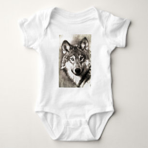 Wolf Fotografy Art Spirit Guide Animal Liebe Baby Strampler