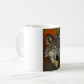 Wolf Fotografy Art Spirit Guide Animal Liebe Kaffeetasse (Vorderseite Links)