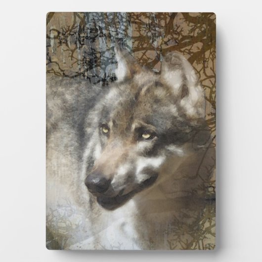 Wolf Fotoplatte (Vorderseite)