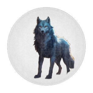 Wolf Frau des verzauberten Waldes Fantasy Kreatu Schneidebrett