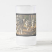 Wolf-Frostglas-Tasse Stil 1 Mattglas Bierglas (Mittel)
