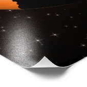 Wolf Full Moon Fotodruck (Ecke)