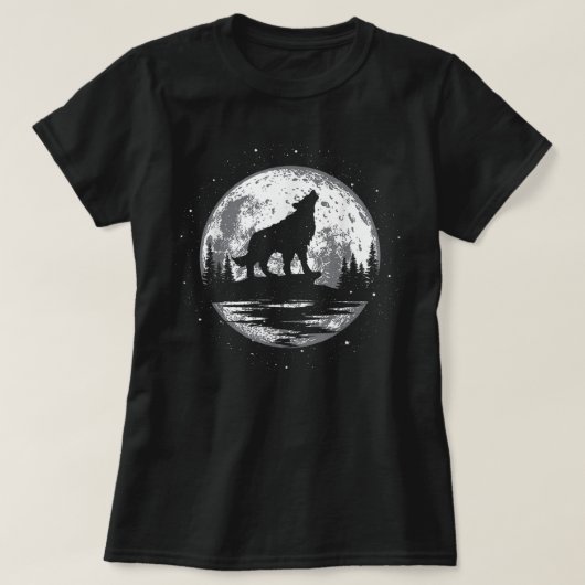 Wölf für Männer Frauen Kinder Funny Animal, Wolf T-Shirt (Design vorne)