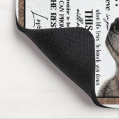 Wolf für meinen Sohn Vergiss nie die Liebe, dein V Mousepad (Ecke)