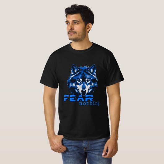 Wolf fürchtet nichts T-Shirt (Vorne ganz)