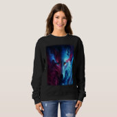Wolf galaxy wolf   for men and woman sweatshirt (Vorne ganz)