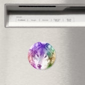 Wolf Gaze Art Magnet (In Situ (Geschirrspüler))