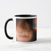 Wolf-Gebirgskunst-Tasse Tasse (Links)