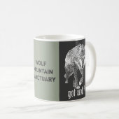 Wolf-Gebirgsschongebiet - got Wolf-Kaffee-Tasse Kaffeetasse (VorderseiteRechts)