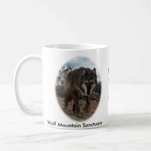 Wolf-Gebirgsschongebiet Wacipi - Kaffee-Tasse Kaffeetasse (Links)