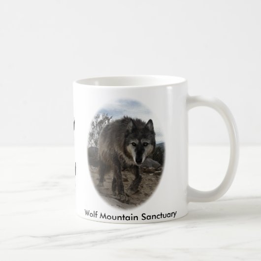 Wolf-Gebirgsschongebiet Wacipi - Kaffee-Tasse Kaffeetasse (Rechts)