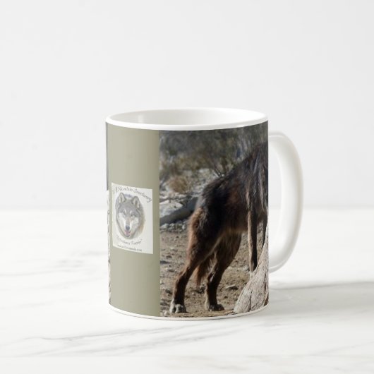 Wolf-Gebirgsschongebiet Wacipi Kaffee-Tasse Kaffeetasse (VorderseiteRechts)