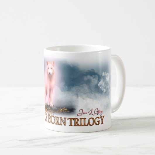 Wolf Geboren Trilogie Kaffee Tasse (VorderseiteRechts)