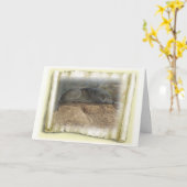 Wolf-Gedanken Karte (Gelbe Blume)