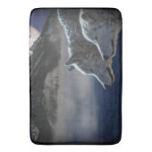 Wolf-Geist Badematte (Vorderseite Vertikal)