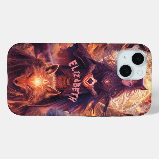 Wolf-Geist Case-Mate iPhone Hülle (Rückseite (Horizontal))