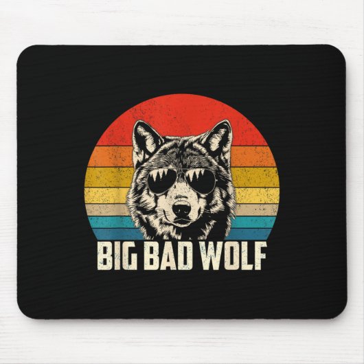 Wolf-Geist großer und böser Wolf Wolfsrudel lustig Mousepad (Vorne)